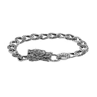 Bali Legacy Sterling Silver Dragon Bracelet (7.25 In) 28 Grams