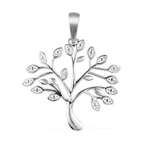 Diamond Accent Tree of Life Pendant in Sterling Silver