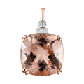 Luxoro AAA Marropino Morganite and G-H I2 Diamond 7.55 ctw Pendant in  14K Rose Gold - Sticky add to cart bar