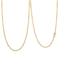Italian 10K Yellow Gold 1.5mm Mariner Necklace 18 Inches 1 Grams