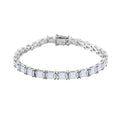 Moissanite Tennis Bracelet in Vermeil Yellow Gold Over Sterling Silver (7.25 In) 13.35 Grams 16.00 ctw - Sticky add to cart bar
