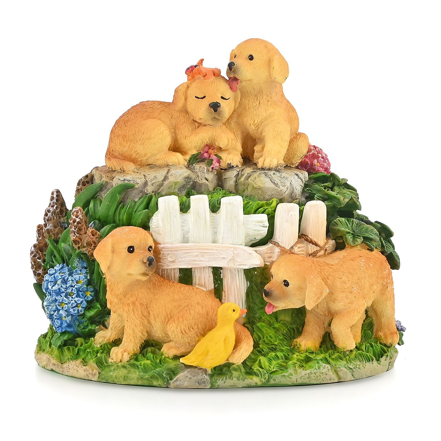 Handpainted Resin Trinket Boxes - Dog (3.75"x4.5")