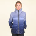 TAMSY Navy Ombre Puffer Jacket- (S) - Sticky add to cart bar