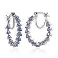 Tanzanite Hoop Earrings in Vermeil Yellow Gold Over Sterling Silver 3.00 ctw - Sticky add to cart bar