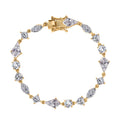 Moissanite Bracelet in Vermeil Yellow Gold Over Sterling Silver (6.50 In) 10.20 ctw - Sticky add to cart bar