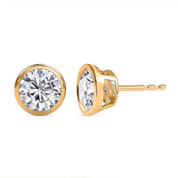 Moissanite Earrings in Platinum Over Sterling Silver 1.85 ctw