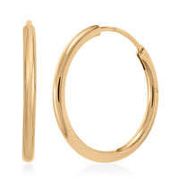 Circluar Hoop Earrings in Stainless Steel
