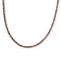 D'Joy Natural Champagne Diamond 7.45 ctw Tennis Necklace in Vermeil Rose Gold Over Sterling Silver 20 Inches - Sticky add to cart bar