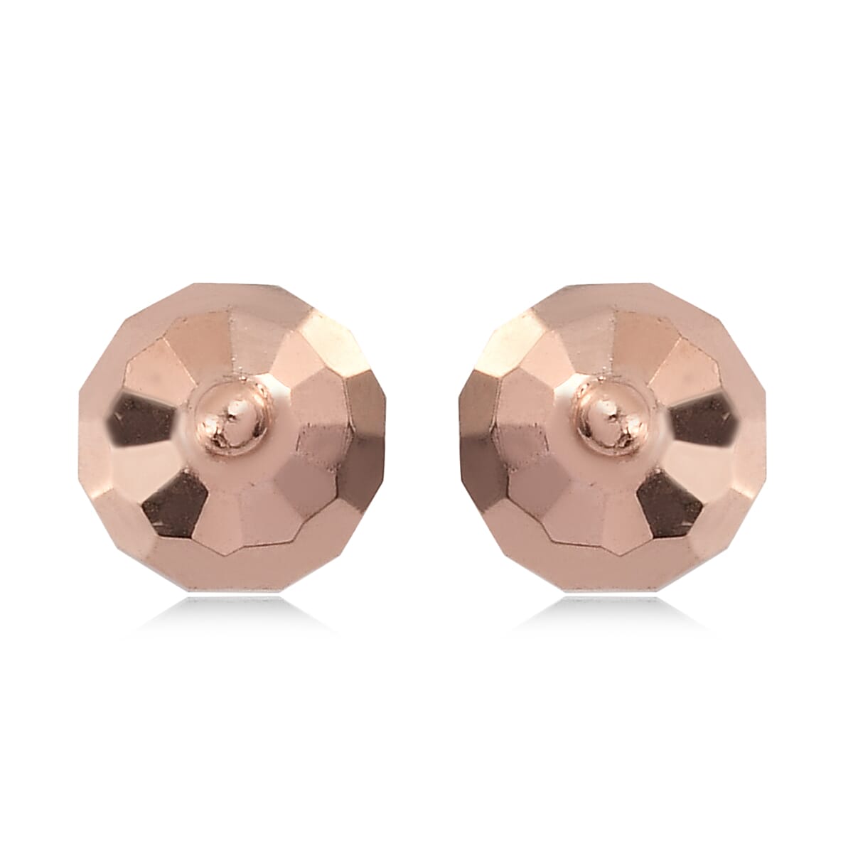 Platinum Over Sterling Silver Stud Earrings (1)
