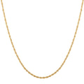 14K Yellow Gold 2.5mm Rope Chain Necklace 24 Inches 4.15 Grams - Sticky add to cart bar