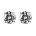 Luxoro 14K Yellow Gold Moissanite Solitaire Stud Earrings 1.85 ctw - Sticky add to cart bar
