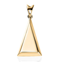 Luxoro 10K Yellow Gold Triangle Shape Pendant 1.40 Grams
