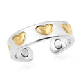 Little Hearts Adjustable Open Ring with Magnetic End in Daultone - Sticky add to cart bar