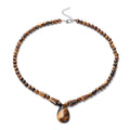 Galilea Rose Quartz Beaded Tribal Necklace 18-20 Inches in Silvertone 132.00 - Sticky add to cart bar