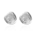 Polki Diamond Soft Cushion Solitaire Stud Earrings in Platinum Over Sterling Silver - Sticky add to cart bar