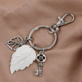 Stainless Steel, Chrome Plastic, Leaf Bone Tassel Charms - Sticky add to cart bar