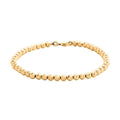 10K Yellow Gold 4mm Diamond Cut Beaded Bracelet (7.50 In) 5.6 Grams - Sticky add to cart bar