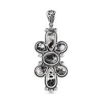Artisan Crafted White Buffalo 7.65 ctw Pendant without Chain in Sterling Silver
