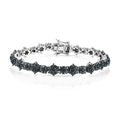Doorbuster Red Diamond Bracelet in Platinum Over Sterling Silver (7.25 In) 5.00 ctw - Sticky add to cart bar