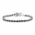 Elite Shungite, Natural Thai Black Spinel Tennis Bracelet in Platinum Over Sterling Silver (9.45 g) 6.20 ctw - Sticky add to cart bar