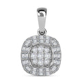 Doorbuster Diamond Pendant in Platinum Over Sterling Silver 0.30 ctw - Sticky add to cart bar