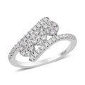 Luxuriant Lab Grown Diamond G-H SI Ring in Platinum Over Sterling Silver 0.50 ctw - Sticky add to cart bar