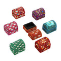 Set of 7 Handcrafted Multi Color Mini Jewelry Box Beads Gemstone Decoration Small Jewelry Keepsake Boxes Treasure Chest Wooden Box - Sticky add to cart bar