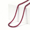 Rhapsody Certified & Appraised AAAA Ouro Fino Rubellite 18 Inch Beaded Necklace in 950 Platinum 75.00 ctw, Rubellite Jewelry, Necklace Gift For Her - Sticky add to cart bar