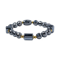 Terahertz Beaded Stretch Bracelet in Goldtone 118.10 ctw