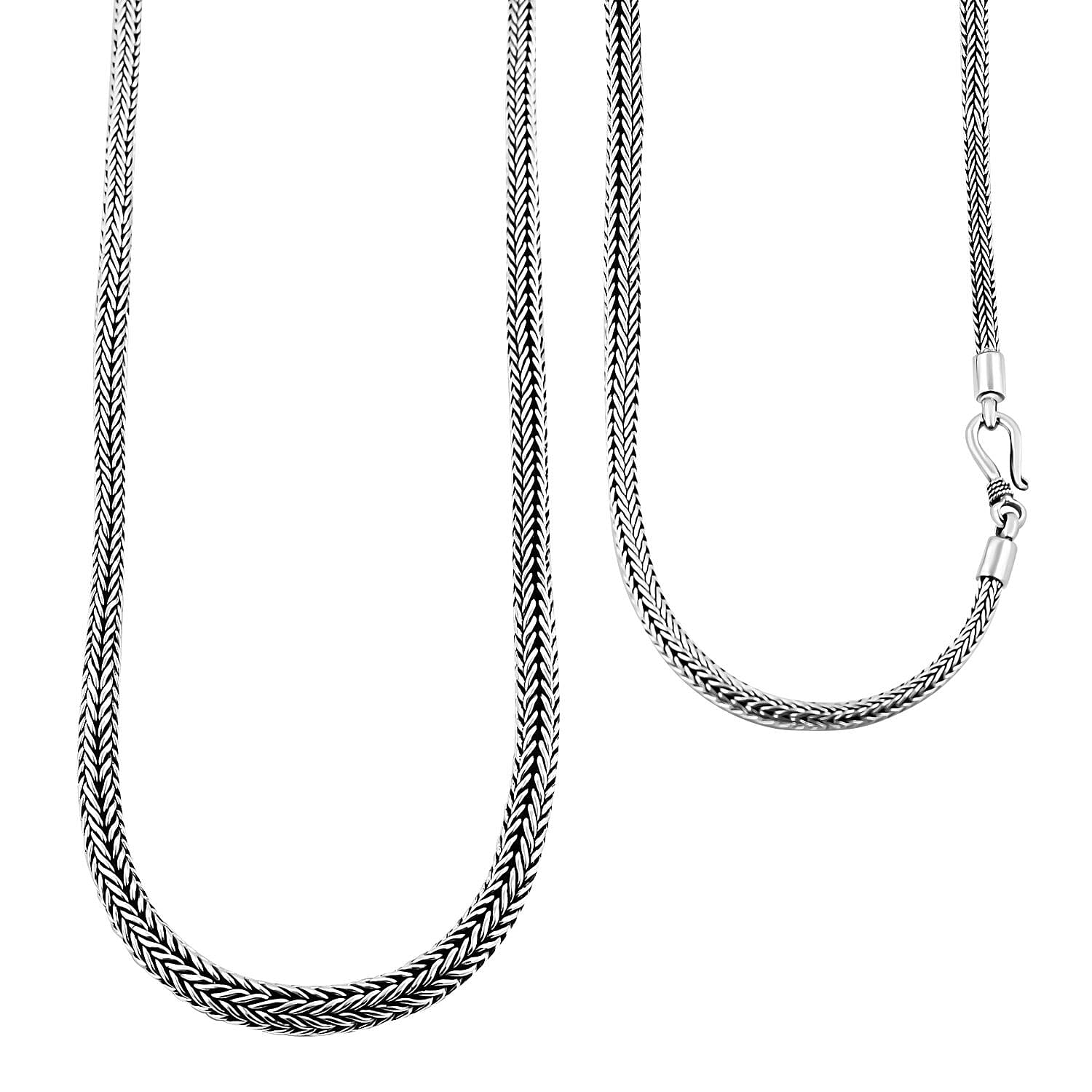 Bali Legacy Sterling Silver Tulang Naga Necklace 20 Inches 58.90 Grams
