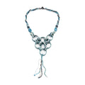 Turquoise Seed Beaded Necklace 20 Inches - Sticky add to cart bar