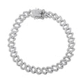 Moissanite Bracelet in Platinum Over Sterling Silver (6.50 In) 2.50 ctw - Sticky add to cart bar