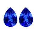 AAAA Tanzanite Set of 2 (Pear 9x6 mm) 2.60 ctw - Sticky add to cart bar