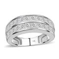 14K White Gold G-H I1-I2 Diamond Half Eternity Band Ring 5.10 Grams 2.00 ctw - Sticky add to cart bar