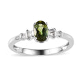 Premium Calabar Tourmaline and Diamond Ring in Platinum Over Sterling Silver (Size 10.0) 0.70 ctw - Sticky add to cart bar