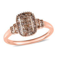 Diamond Classic Vintage Ring in Sterling Silver