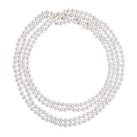 Doorbuster White Shell Pearl Necklace (100 Inches)