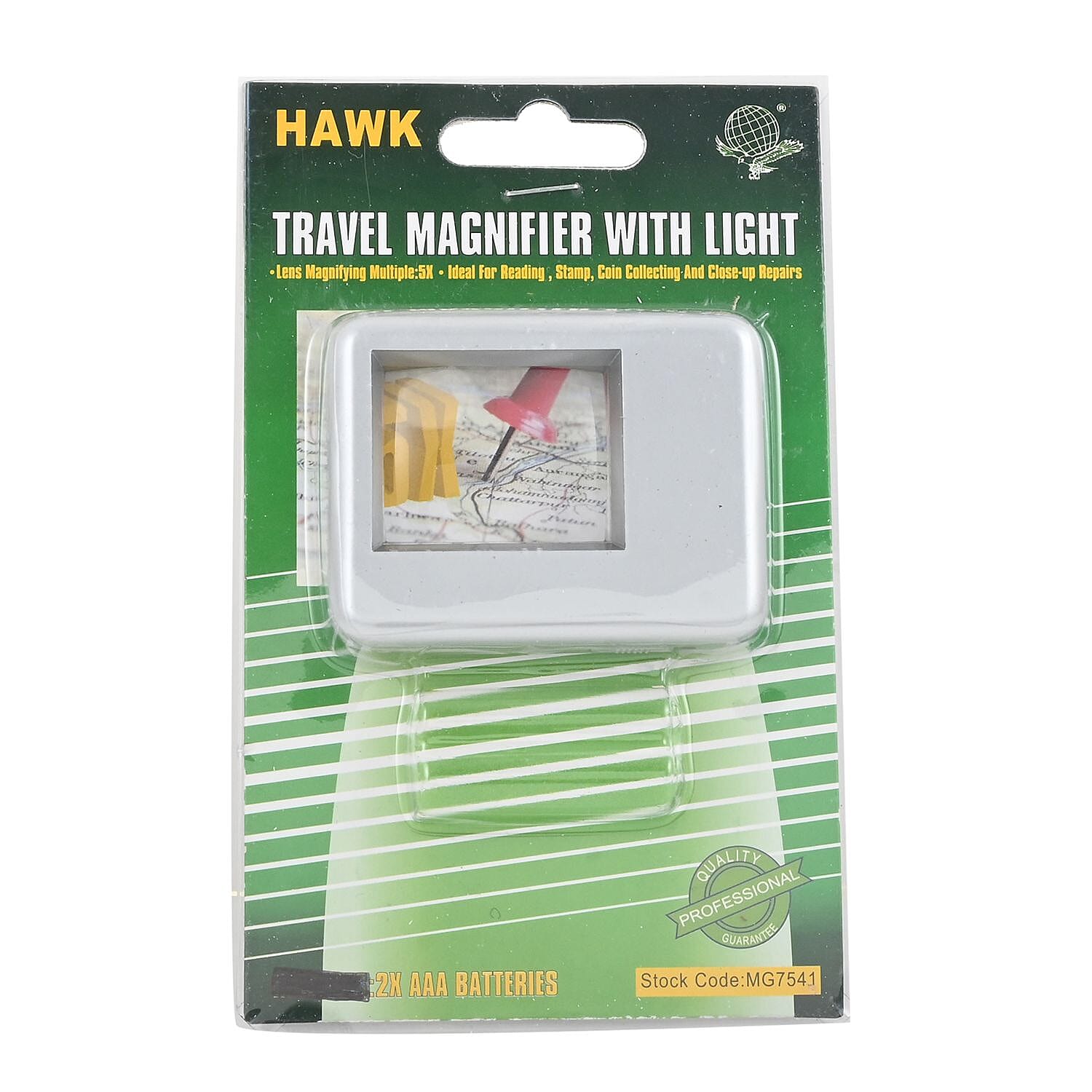 Closeout Travel Lighted Magnifier with Pouch (3X)