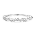 Moissanite Bangle Bracelet in Platinum Over Sterling Silver (7.50 In) 2.10 ctw - Sticky add to cart bar