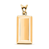 18K Yellow Gold Bar Pendant (1.50 g)