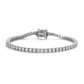 Moissanite 4.90 ctw Tennis Bracelet, Platinum Over Sterling Silver Bracelet, Moissanite Jewelry, Gifts For Her (6.50 In) - Sticky add to cart bar
