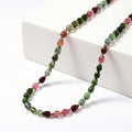 Certified & Appraised Iliana 18K Yellow Gold AAAA Multi-Tourmaline Beaded Necklace 18-20 Inches 100.00 ctw - Sticky add to cart bar