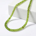 Doorbuster Certified & Appraised Luxoro 14K Yellow Gold AAA Peridot Beaded Graduation Necklace 18-20 Inches with Extender 140.00 ctw - Sticky add to cart bar