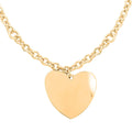 Heart Chain Necklace in Goldtone 18 Inches - Sticky add to cart bar