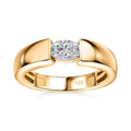 Moissanite 0.45 ctw Ring in Vermeil YG Over Sterling Silver (Size 6.5) - Sticky add to cart bar