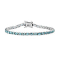 TLV Madagascar Paraiba Apatite Bracelet in Platinum Over Sterling Silver (6.50 In) 6.30 ctw - Sticky add to cart bar