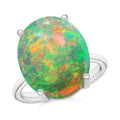 Rhapsody 950 Platinum AAAA Ethiopian Welo Opal Solitaire Ring (Size 10.0) 5.50 Grams 5.00 ctw - Sticky add to cart bar