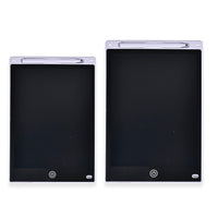 2pcs Writing Tablet (12“ and 10") with Color Pen - White