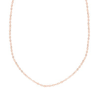 Chain Necklace in14K Rose Gold Over Sterling Silver 24 Inches 2.80 Grams