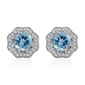 Certified Iliana AAA Santa Maria Aquamarine, Diamond Earrings in 18K White Gold 1.60 ctw - Sticky add to cart bar